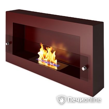 Биокамин ЭкоЛайф Window Fat Glass black burgundy Арома в Шымкенте